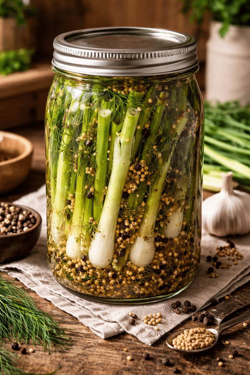 Spring Onion Quick Pickle - Her Cooks